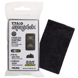 Esponjabon, Esponjabon, Charcoal, Purifying, Soap & Sponge 2-In-1, For Face, 120 g