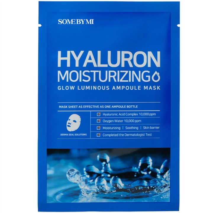 Some By Mi, Hyaluron, Moisturizing, Sheet Mask, For Face, 25 g - Teknashop Ltd