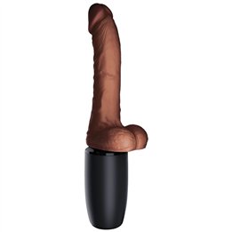 KING COCK - PLUS TRIPLE THREAT BROWN SKIN TONE - D-230569