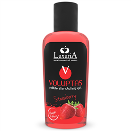 INTIMATELINE LUXURIA - VOLUPTAS EDIBLE MASSAGE GEL WARMING EFFECT - STRAWBERRY 100 ML - D-228344