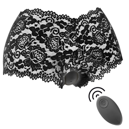 BLACK&SILVER - ZARA REMOTE CONTROL STIMULATOR WITH FREE PANTY - D-218545