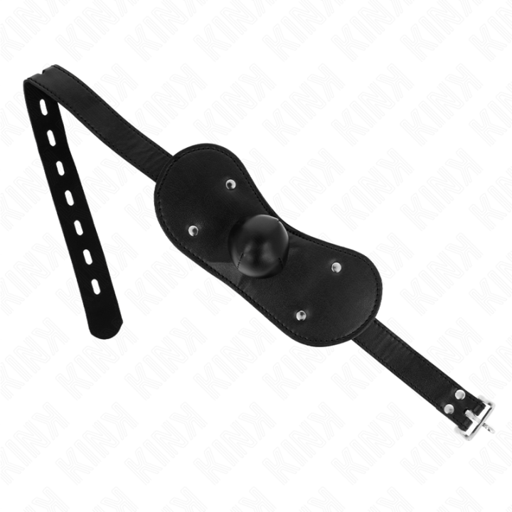 KINK - BALL GAG MOUTH MASK WITH LOCK ADJUSTABLE 42-60 CM - D-240826