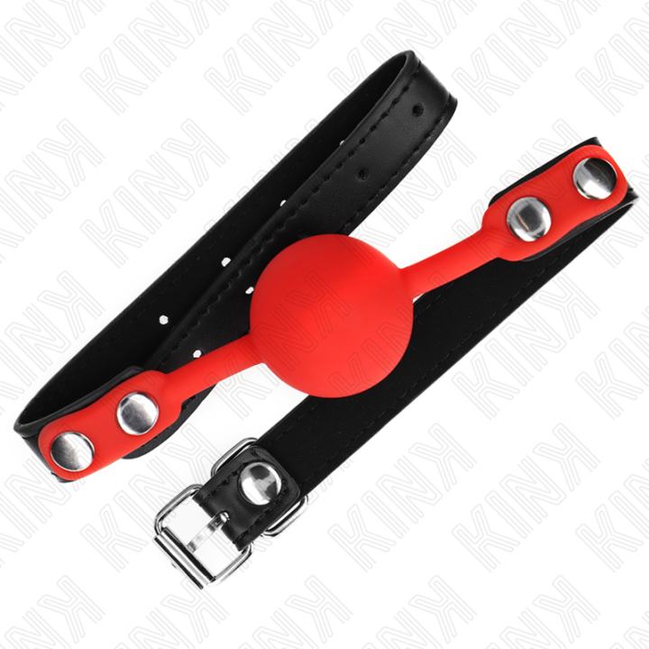 KINK - RED SILICONE BALL 4 CM GAG 60 x 2 CM - D-240877