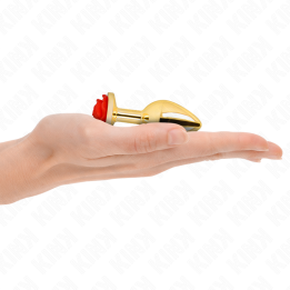 KINK -  PLUG ANAL GOLD ROSE RED SIZE S - D-242593
