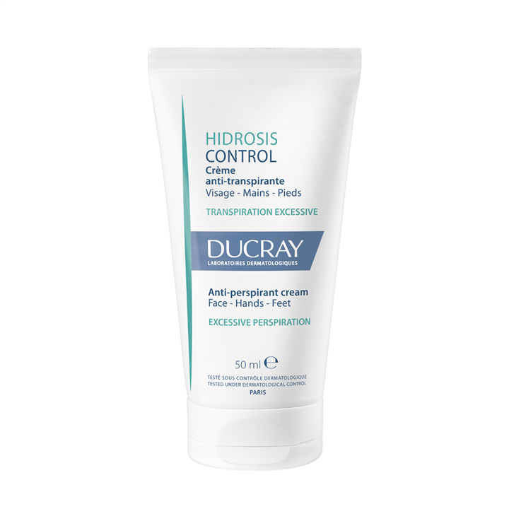 Ducray, Hidrosis Control, Anti-Perspirant, Cream, For Face & Hands, 50 ml