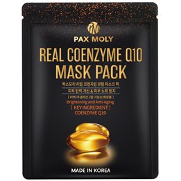 PaxMoly, Real Coenzyme Q10, Hydrating & Revitalising, Sheet Mask, Face, Day & Night, 25 ml