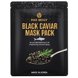 PaxMoly, Black Caviar, Brightening, Hydrating & Anti-Aging, Sheet Mask, Face, 25 ml