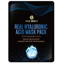 PaxMoly, Real Hyaluronic Acid, Even Tone & Brighten, Sheet Mask, For Face, 25 ml