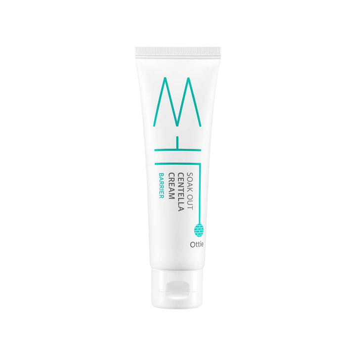Ottie, Soak Out, Centella, Soothing & Calming, Day & Night, Gel Cream, For Face, 50 ml