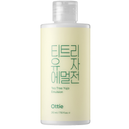 Ottie, Tea Tree Yuja, Hydrating, Day & Night, Emulsion, Face, 210 ml - Teknashop Ltd