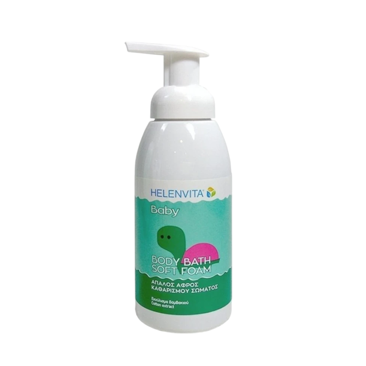 Helenvita, Baby, Cotton Extract, Cleansing, Shower Mousse, 400 ml