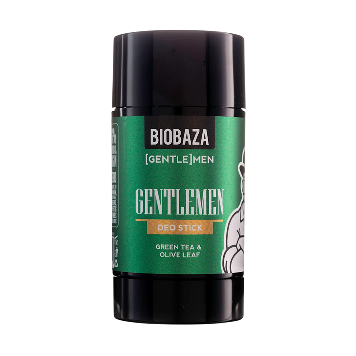 Biobaza, Gentlemen, Natural Ingredients, Refreshing & Protecting, Fresh & Green, Deodorant Stick, For Men, 50 ml
