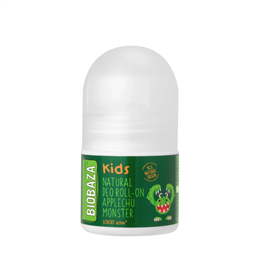 Biobaza, Applechu Monster, Natural Ingredients, Hydrating & Soothing, Fresh, Deodorant Roll-On, For Children, 30 ml
