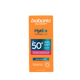 Babaria, Hydra Fotoprotector, Hydrating, Sunscreen Fluid, For Face, SPF 50+, 40 ml