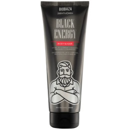 Biobaza, Black Energy, Shower Gel & Shampoo 2-In-1, Charcoal, 220 ml