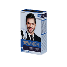 Neva, Nevamen, Semi-Permanent Hair Dye, 5/0 Natural Medium Brown, 150 ml