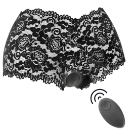BLACK&SILVER - ZARA REMOTE CONTROL STIMULATOR WITH FREE PANTY - D-218545