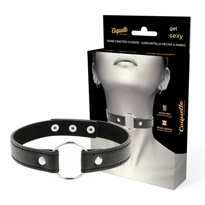 COQUETTE CHIC DESIRE - VEGAN LEATHER NECKLACE WOMAN ACCESSORY - D-226913