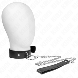KINK - BASIC MODEL COLLAR WITH LEASH MODEL 4 ADJUSTABLE 36-43 CM - D-240812