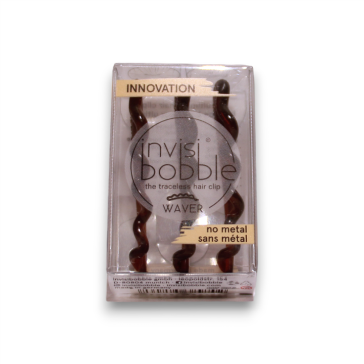 Set Trio, InvisiBobble, Waves, Hair Clip, Pretty Dark, 3 pcs
