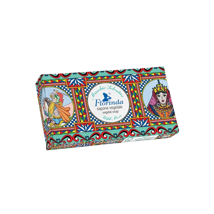 Florinda, Botteghe Del Sole, Vegan, Hydrating, Wild Moss, Scented Soap Bar, Body, 100 g