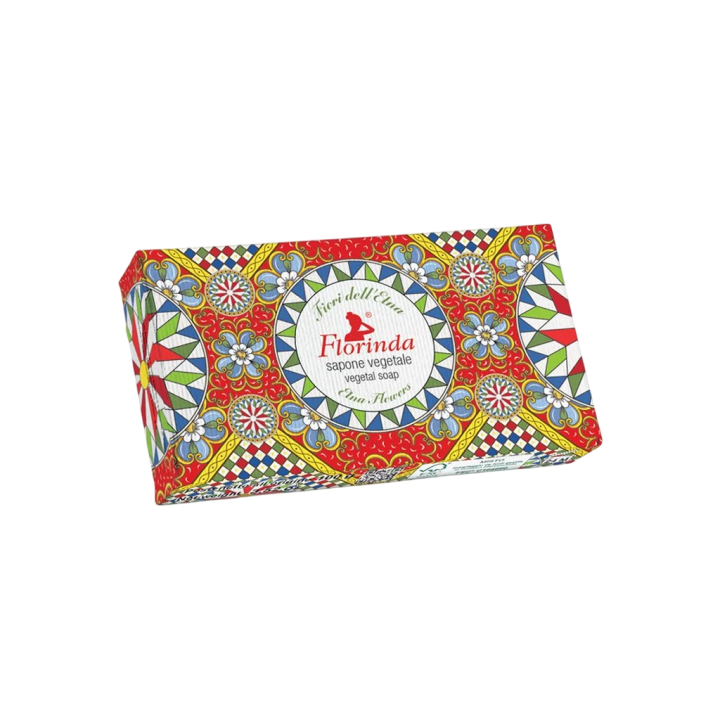 Florinda, Etna Flowers, Vegan, Hydrating, Scented Soap Bar, Body, 100 g