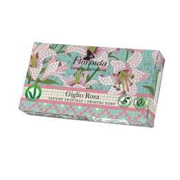 Florinda, Giglio Rosa, Vegan, Hydrating, Scented Soap Bar, Body, 100 g