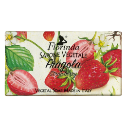 Florinda, Strawberry, Vegan, Hydrating, Scented Soap Bar, Body, 100 g