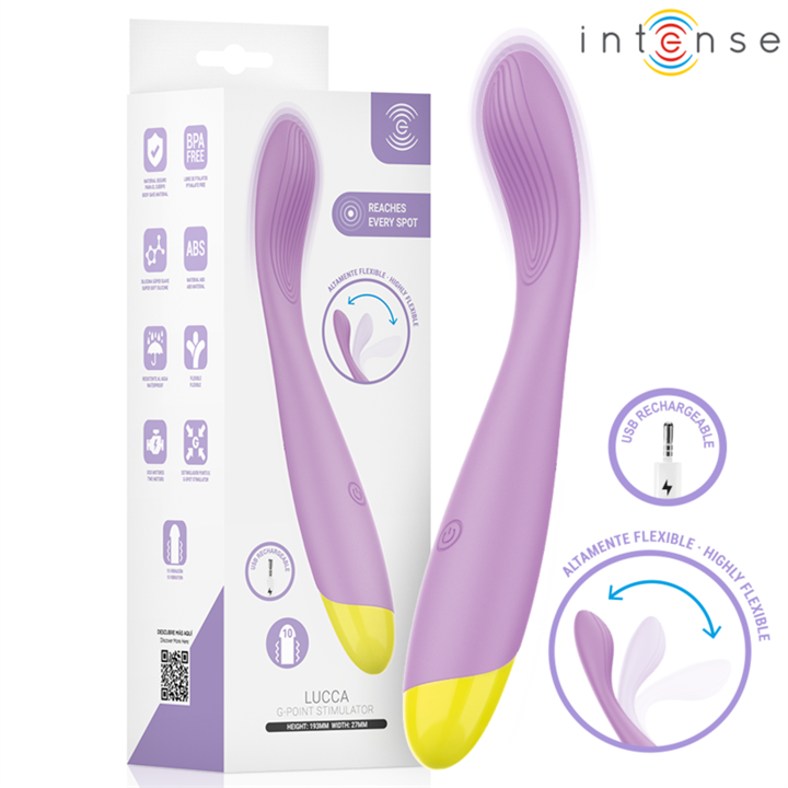 INTENSE - LUCCA FLEXIBLE USB RECHARGEABLE G-POINT STIMULATOR - D-246283