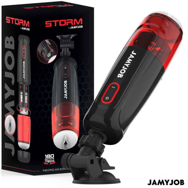 JAMYJOB - STORM AUTOMATIC VAGINAL MASTURBATOR WITH 10 MODES, ROTATION AND PUSHING - D-241559