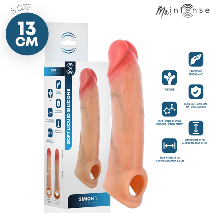 MR INTENSE - SIMON S SILICONE PENIS COVER 13 CM -Ø- 4 CM - D-245167