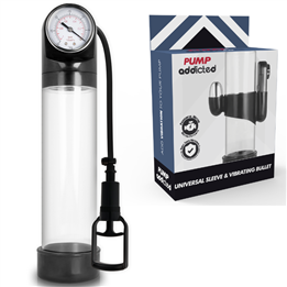 PUMP ADDICTED - RX9 TRANSPARENT ERECTION PUMP WITH VIBRATOR - D-220988
