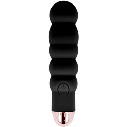 DOLCE VITA - RECHARGEABLE VIBRATOR SIX BLACK 7 SPEEDS - D-228460