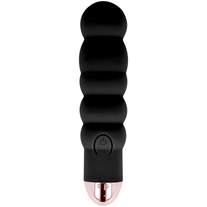 DOLCE VITA - RECHARGEABLE VIBRATOR SIX BLACK 7 SPEEDS - D-228460