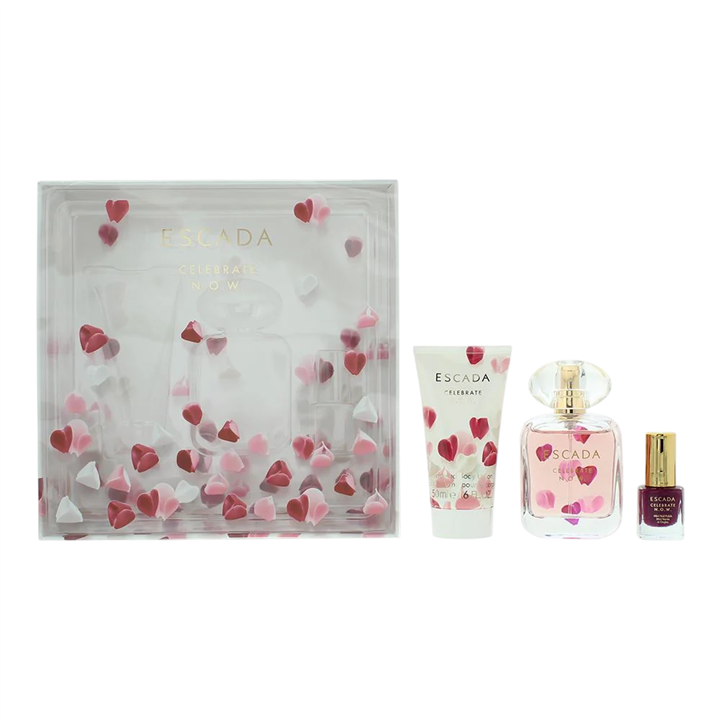 Set Escada: Celebrate N.O.W., Eau De Parfum, For Women, 50 ml + Celebrate N.O.W., Hydrating, Body Lotion, 50 ml + Celebrate N.O.