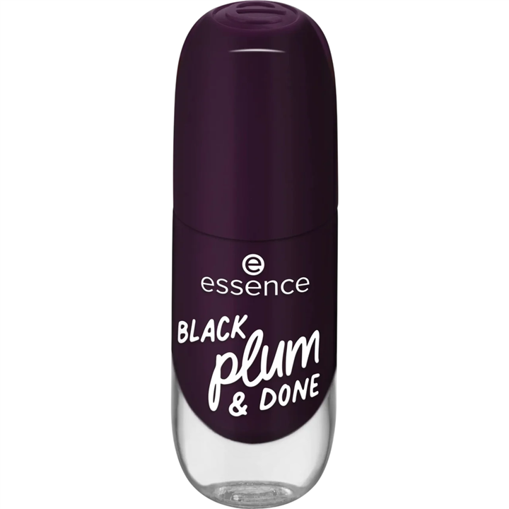Essence, Gel Nail, Nail Polish, 84, Black Plum & Done, 8 ml