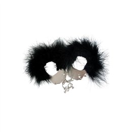 Cuffs Metal and Feathers Black - AL-30329 - Teknashop Ltd