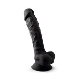 Dildo Dual Density Mod. 1 - 9 Black - SD-22019 - Teknashop Ltd