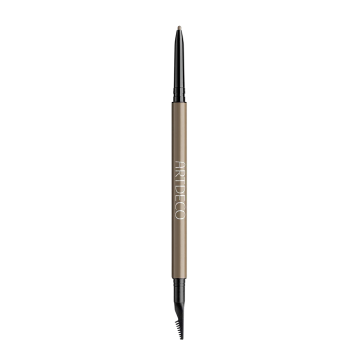 ArtDeco, Ultra Fine, Defining, Eyebrow Cream Pencil & Brush 2-In-1, 21, Ash Brown, 0.09 g