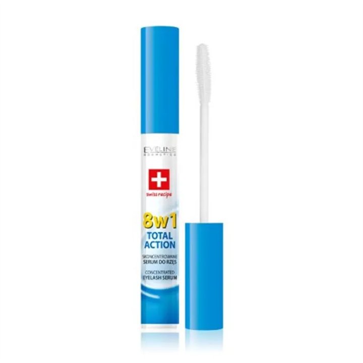 Eveline Total Action 8 In 1 Eyelash Serum 10ml - unisex