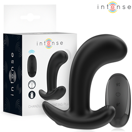 INTENSE - CHANDLER ANAL PLUG 10 VIBRATIONS BLACK REMOTE CONTROL - D-244458