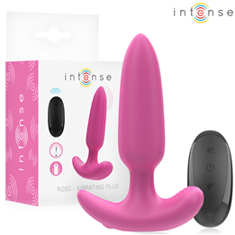 INTENSE - ROSS ANAL PLUG 10 VIBRATIONS PINK REMOTE CONTROL - D-244459