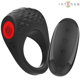 INTENSE - CLOVER VIBRATOR PENIS RING 10 VIBRATIONS BLACK - D-242061