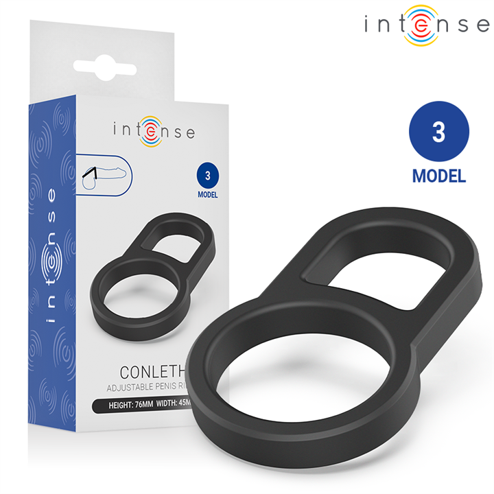 INTENSE - CONLETH ADJUSTABLE DOUBLE PENIS RING MODEL 3 - D-245142