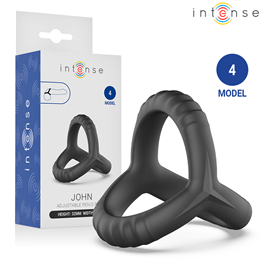 INTENSE - JOHN ADJUSTABLE TRIPLE PENIS RING MODEL 4 - D-245143