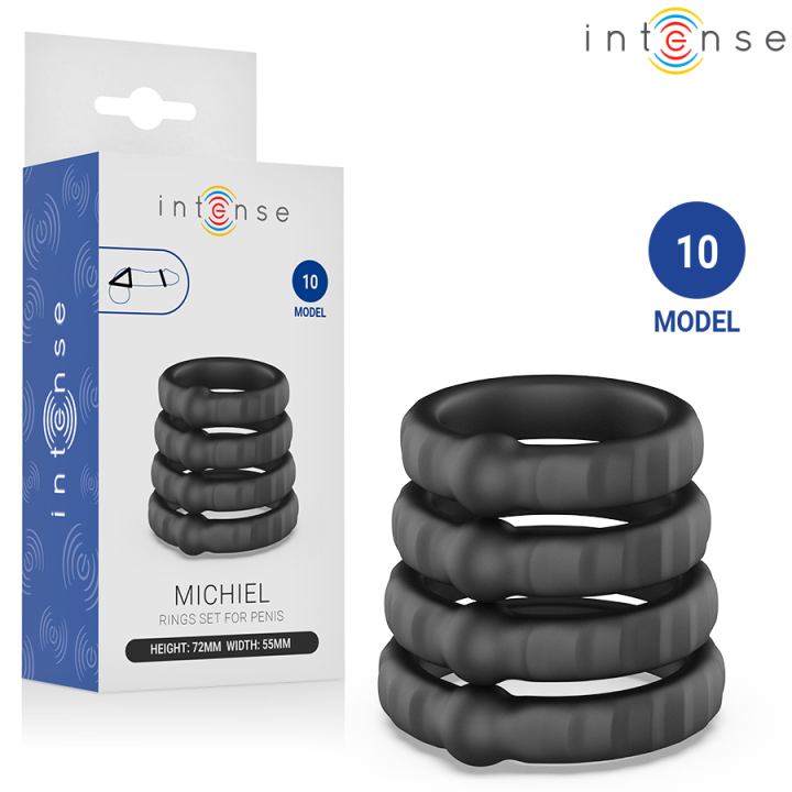 INTENSE - MICHIEL SET OF 4 PENIS RINGS MODEL 10 - D-245149