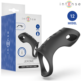 INTENSE - JEROME ADJUSTABLE VIBRATING PENIS RING MODEL 12 - D-245151
