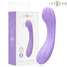 INTENSE - BECKY VIBRATOR 19 CM HEATABLE 7 VIBRATIONS PURPLE - D-244477