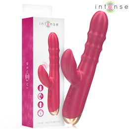 INTENSE - CHLOE MULTIFUNCTION VIBRATOR 3 IN 1 RED - D-244478