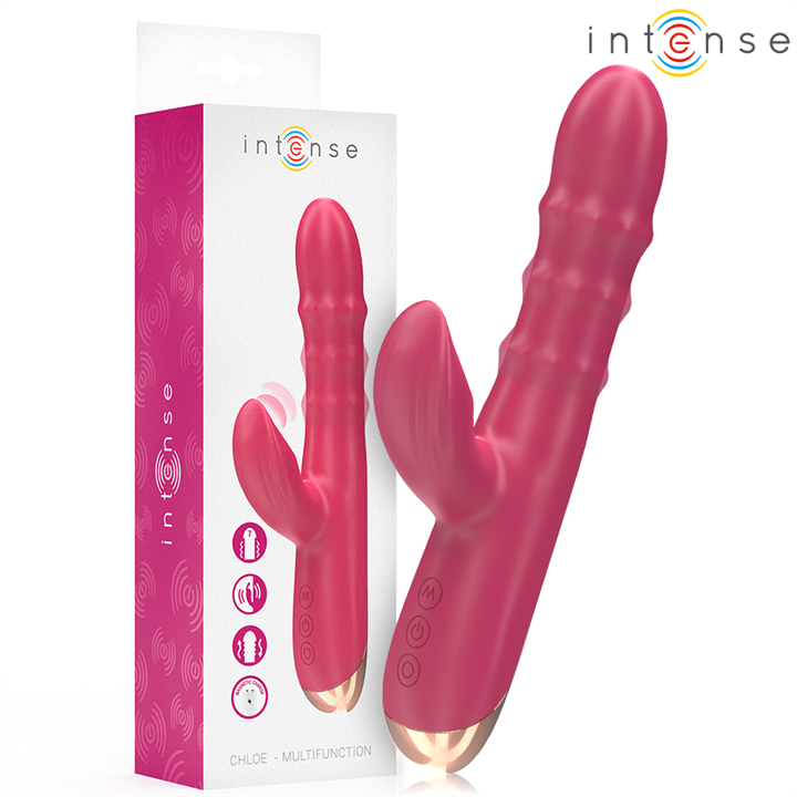 INTENSE - CHLOE MULTIFUNCTION VIBRATOR 3 IN 1 RED - D-244478